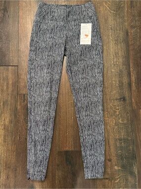 Athleta black & White Marled High-Rise Leggings nwt size xs